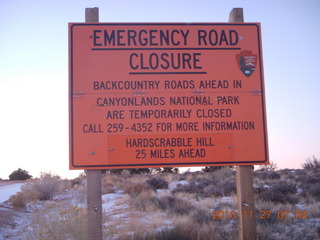 3 7dt. Moab trip - Mineral Canyon (Bottom) road sign