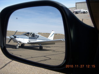 134 7dt. Moab trip - mirror view of N8377W