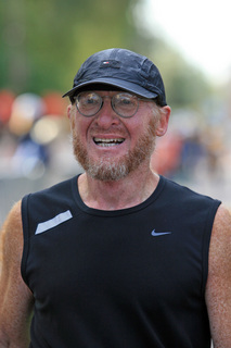 Canyonlands National Park - Murphy Trail run - Adam running