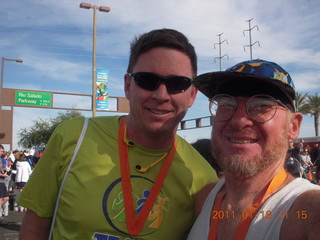 Craig and Adam after P.F.Chang half marathon