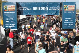 Adam before running P.F.Chang half-marathon