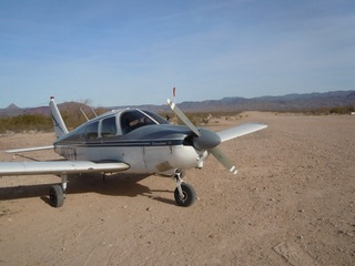 Antoine's pictures - aerial - Alamo Lake airstrip