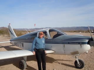 Antoine's pictures - aerial - Alamo Lake airstrip