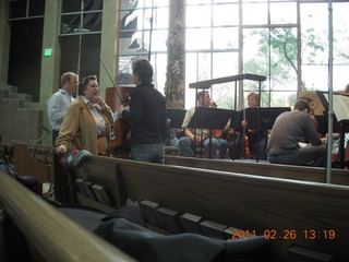 Beethoven #9 orchestral rehearsal at Pinnacle Presbyterian