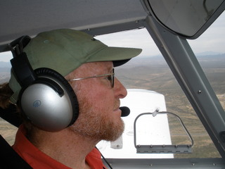 Sky Harbor fly-in - Casey and Adam flying in N8377W