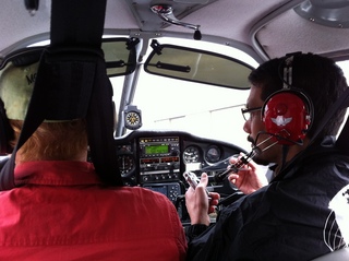 Deep, Shingo, Dijiang, and Adam flying in N8377W