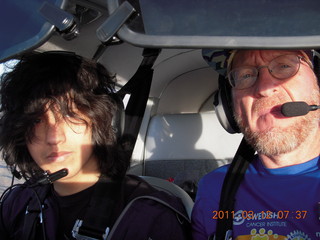 V.N.G.R.N. flight - Sean and Adam flying in N8377W