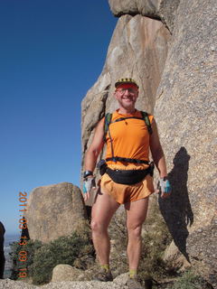 Adam on Tom's Thumb hike