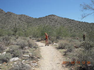 Moab trip - Canyonlands Lathrop hike - Adam with ice in beard