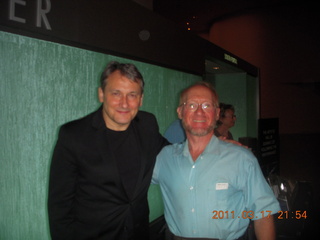 Christopher Riley, pianist, with Adam