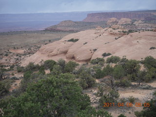 19 7j8. dirt road drive to Anticline Overlook