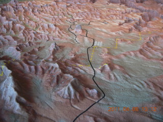 173 7j8. Canyonlands Needles - relief map in visitors center