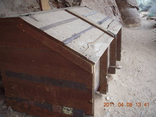 197 7j8. Canyonlands Needles - Cave Spring hike - storage container