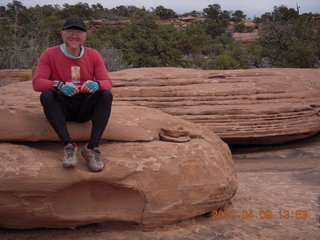 217 7j9. Dead Horse Point - Big Horn hike - Adam (tripod)