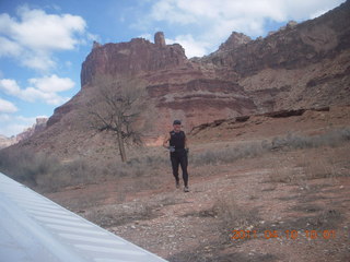 75 7ja. Mexican Mountain airstrip run - Adam (tripod)