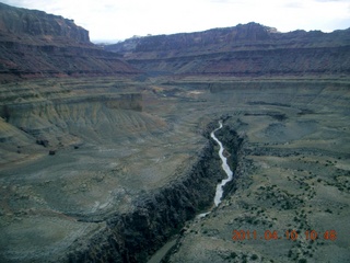 131 7ja. aerial - Mexican Mountain to Angel Point - slot canyon