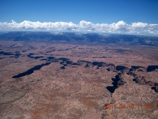 210 7ja. aerial - Bullfrog Basin to Kaiparowits Plateau - Lake Powell area