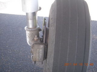 237 7ja. N8377W dirty strut at Page