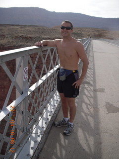 Marble Canyon run - Dave on Navajo Bridge