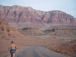 Marble Canyon run - Adam running