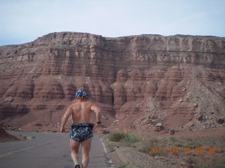 Marble Canyon run - Adam running