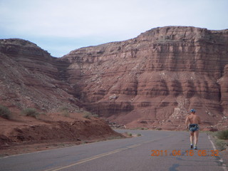 Marble Canyon run - Adam running