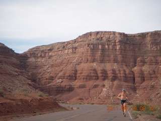 Marble Canyon run - Adam running