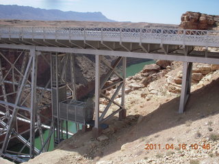 Arizona Ironman spectators on Rural Road bridge
