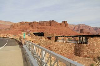 Marble Canyon - taking a group picture on Navajo Bridge