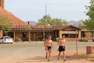 Ruhil's pictures - Marble Canyon - Adam and Dave running