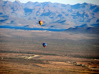 Norbert's pictures - Grand Canyon trip - aerial - balloons