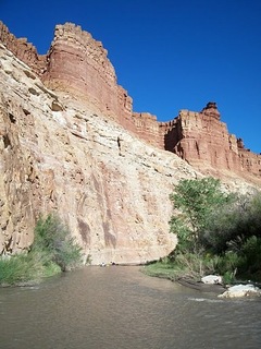 Bryce's pictures of Muddy Creek near Hidden Splendor