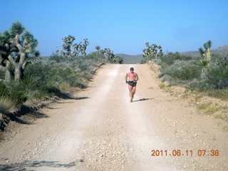 aerial - Pearce Ferry airstrip (L25) run - Adam running
