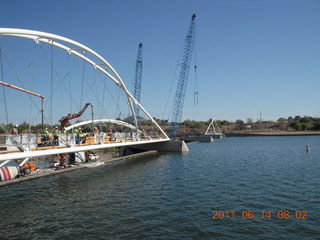 new Tempe Town Lake bridge construction