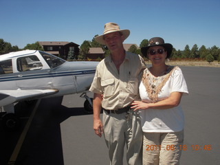 Mark and Dana of Phoenix Pilots Group at Mogollon Airport (AZ82)