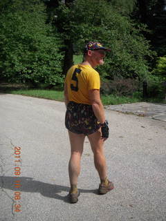 Cheltenham Cross Country - Curtis Arboretum XC - Adam after the race, muddy