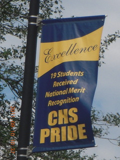 Cheltenham High School merit scholarships sign