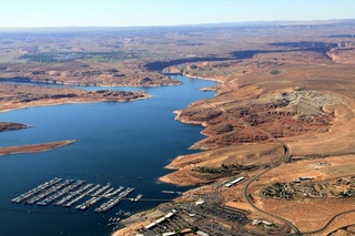 Ruhil pictures - aerial - Lake Powell - Wahweap Marina