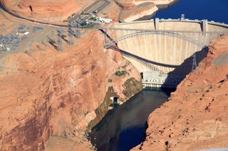Ruhil pictures - aerial - Lake Powell - Glen Canyon Dam