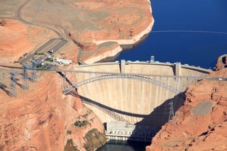 Ruhil pictures - aerial - Lake Powell - Glen Canyon Dam