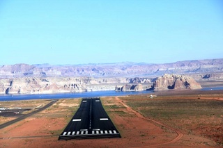 Ruhil pictures - aerial - Page Airport (PGA) landing