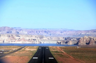 Ruhil pictures - aerial - Page Airport (PGA) landing