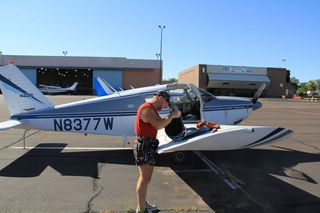 Adam and N8377W at Page Airport (PGA)