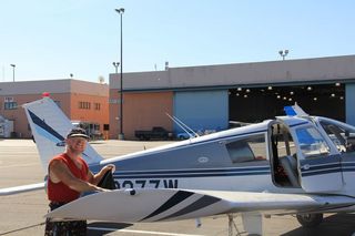 Adam and N8377W at Page Airport (PGA)