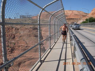 Page Airport (PGA) to Wahweap Marina run - Glen Canyon Dam Bridge