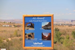 Ruhil pictures - boat tour of Lake Powell - sign