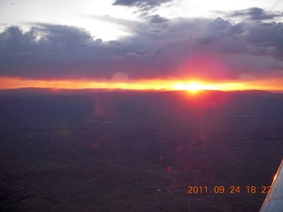 Moab trip - sunset at Canyonlands visitor center