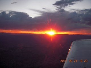 Moab trip - sunset at Canyonlands visitor center