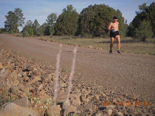 Beaverhead run - Adam running (tripod)