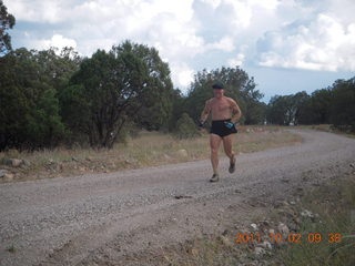 Page Airport (PGA) to Wahweap Marina run - Adam running